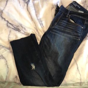 american eagle dark wash jeans